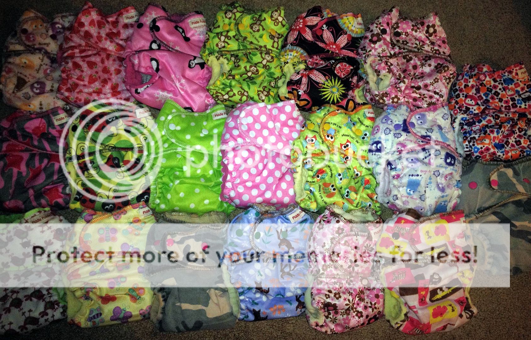 Lot of 20 Piddle Poddles Toddler One Size AI2 Caddilac Diapers Lot of 20 Piddle Poddles Toddler One Size AI2 Caddilac Diapers