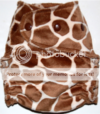 SALE! Giraffe Minky OBV OS Fitted Diaper